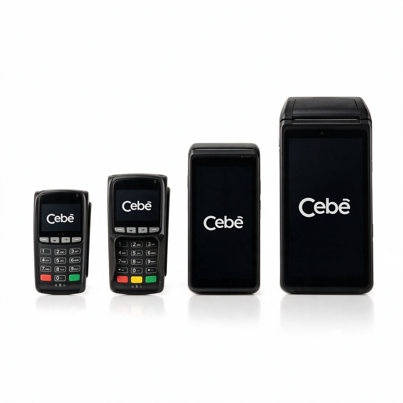 Linha completa de maquininhas Cebê